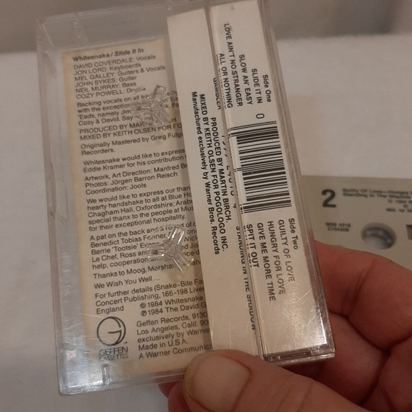 Whitesnake Slide It In Cassette Tape 1984 Metal Heavy Metal RCA Records READ - Picture 9 of 12
